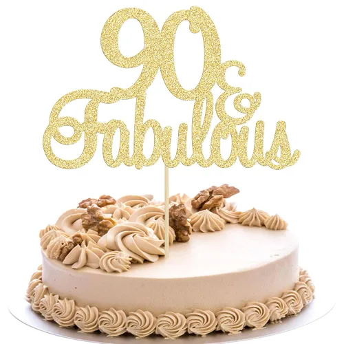 Vista 13 de Gyufise 1 decoración de 30 con purpurina dorada y fabulosos adornos para tartas de 30 años y fabulosos adornos para tartas de cumpleaños de 30 años