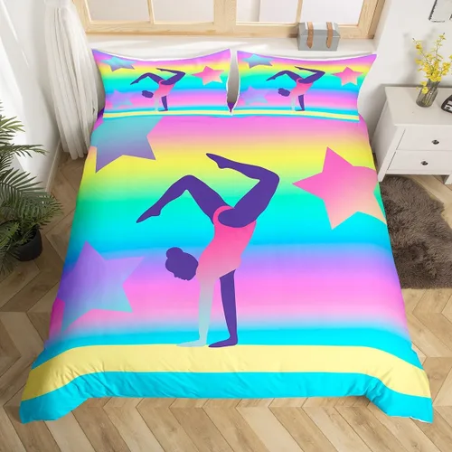 Vista 23 de Funda de edredón del espacio exterior, juego de ropa de cama bohemio para niños, funda de edredón de constelación de planeta para decoración de Negro