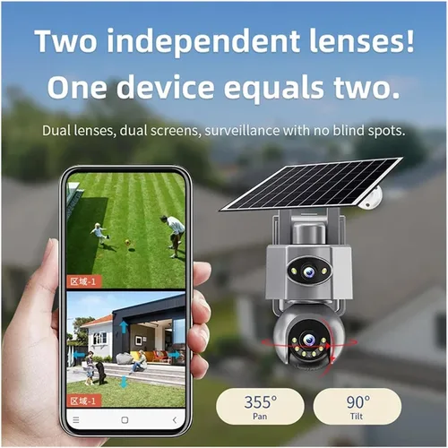 Vista 4 de Cámara de seguridad solar WiFi 4G para exteriores G-O 4G