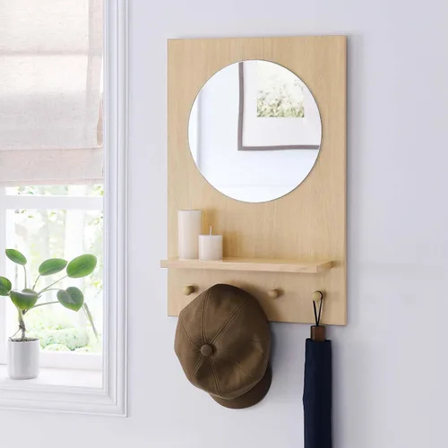 Vista 7 de Modway EEI-6347-OAK Espejo Glint Roble