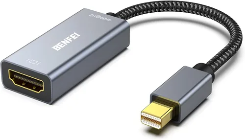 Vista 9 de BENFEI Adaptador Mini DisplayPort a HDMI 4K, Thunderbolt 2 a HDMI, compatible con MacBook Air/Pro, Microsoft Surface Pro/Dock, Monitor, Proyector