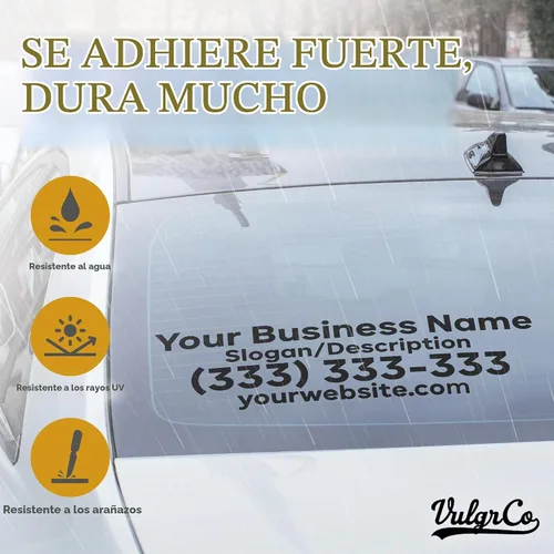 Vista 3 de VulgrCo Calcomanías personalizadas para camiones, calcomanías de número USDOT, calcomanías personalizadas para camiones, calcomanías resistentes a