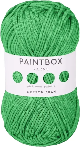 Vista 44 de Paintbox Yarns 100% algodón Aran, 50 g (1.76 oz), 85 m (93 yardas) - Lana blanca en cartón para crochet, tejer - Suave, ligera para suéter, ropa
