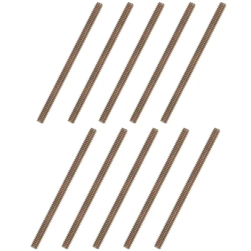 Vista 16 de uxcell 8 piezas de zinc de color totalmente roscado varilla 1/4"-20, 2" longitud, tornillo de rosca de acero al carbono para montaje de muebles