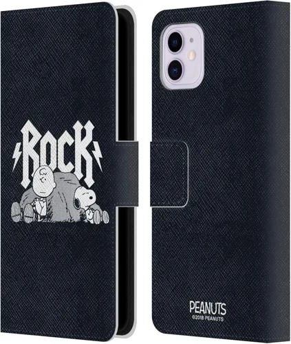 Vista 109 de Head Case Designs Funda de piel con licencia oficial de Peanuts Charlie Brown Good Grief Rock Tees compatible con Apple iPhone 11 Charlie Brown Buen