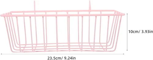 Vista 2 de Accesorios para hámster de cobayas, estante para conejo, conejo, conejo, rosa, hierro forjado, cesta colgante, accesorios para conejillos de indias
