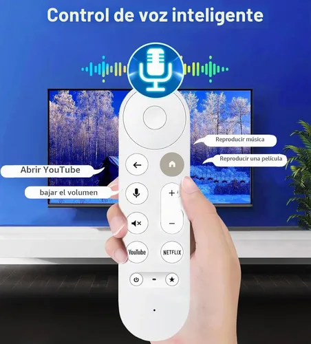 Vista 5 de Mando a distancia de repuesto para Chromecast Google TV 4K/HD TV, para Google TV Streamer 4K Box