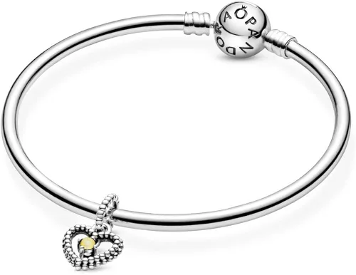 Vista 5 de PANDORA Colgante de plata de ley 925 con cuentas de cristal de cumpleaños