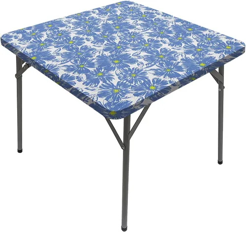 Vista 24 de Manteles florales, lindos manteles de primavera románticos retro cuadrados para mesa de comedor, se adapta a mesas de 24 x 24 pulgadas
