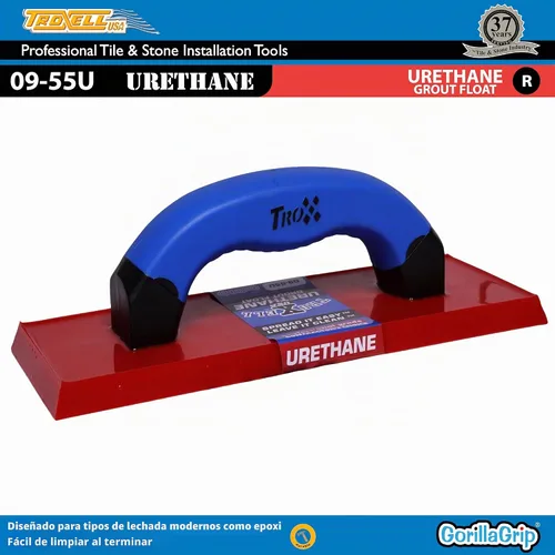 Vista 2 de Troxell USA - Flotador de lechada de uretano de 4" x 9" con mango SoftGrip