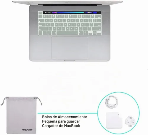 Vista 6 de MOSISO Funda compatible con MacBook Pro de 16 pulgadas 2020 A2141, verde