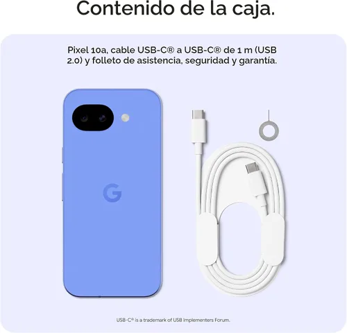 Vista 8 de Google Pixel 10a - Batería de más de 30 horas, entrenador de cámara, Gemini - Berry 128GB