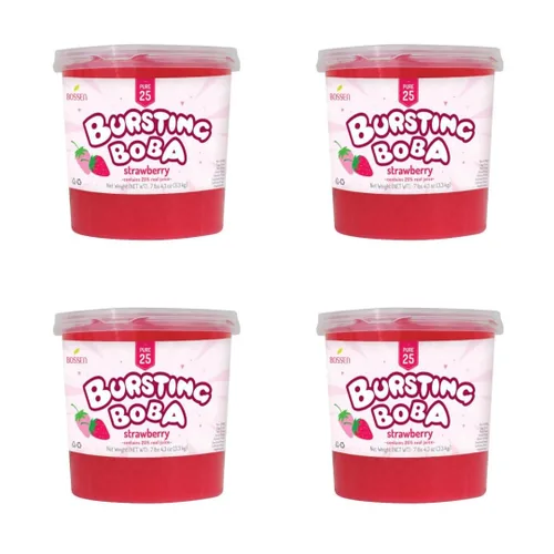 Vista 6 de Bossen Bursting Boba Pure25 relleno con un refrescante líquido afrutado que crea una explosión de sabor en tu boca. Haz en Taiwán 7.04 libras cada