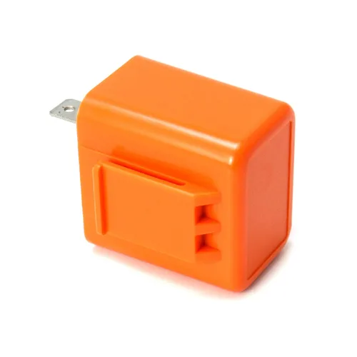 Vista 4 de QWORK Relé de intermitente electrónico de 2 pines para motocicleta, señal de giro hiperflash, señal de giro LED ajustable para motocicleta