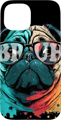 Vista 6 de Bruh Pug Aesthetic Funny Men Women Boy Girl Dog Case for iPhone 17