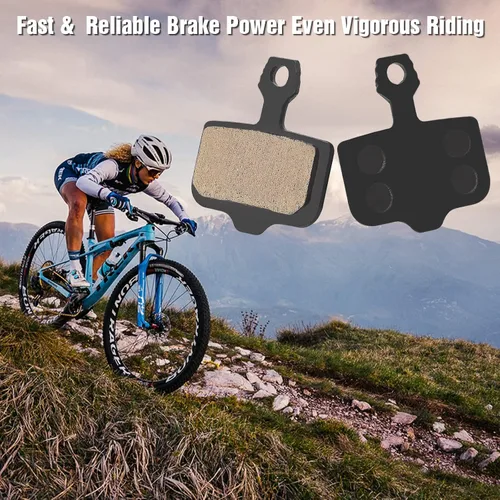 Vista 6 de 4 pares de pastillas de freno de disco de bicicleta, compatibles con pastillas de freno Sram Avid Elixir E1 E3 E5 E7 E9 ER CR XO XX DB1 DB3 DB5