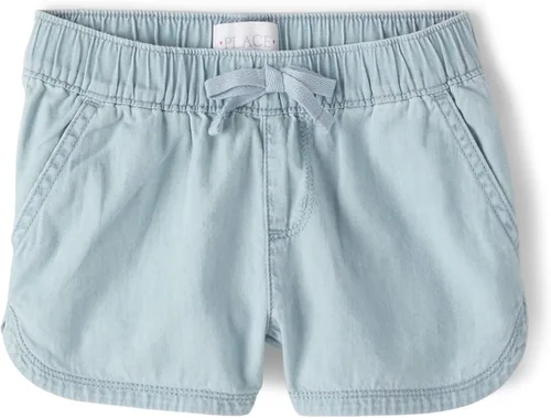 Vista 3 de The Children's Place girls Denim Pull on Shorts
