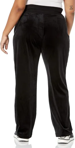 Vista 2 de Calvin Klein Pantalón diario de terciopelo cómodo para mujer, talla grande, suave, pierna ancha