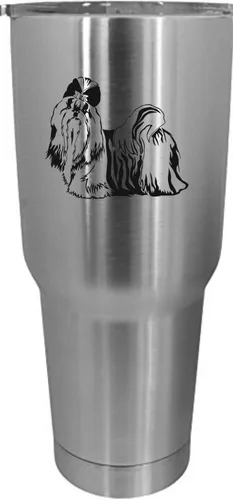 Vista 30 de Cairn Terrier - Vaso grabado con temática de perro, 30 onzas