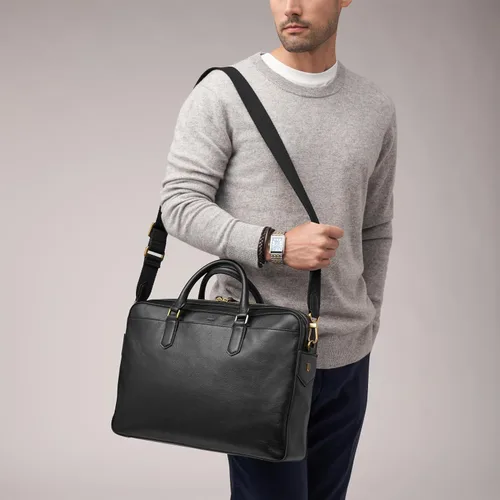 Vista 6 de Fossil Bolso bandolera de cuero Asher para hombre