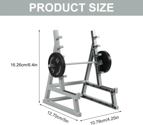 Vista 2 de Soporte para Barra de Halterofilia Porta Lápices, Soporte para Barra de Sentadillas Porta Lápices para Entusiastas del Fitness y Fans