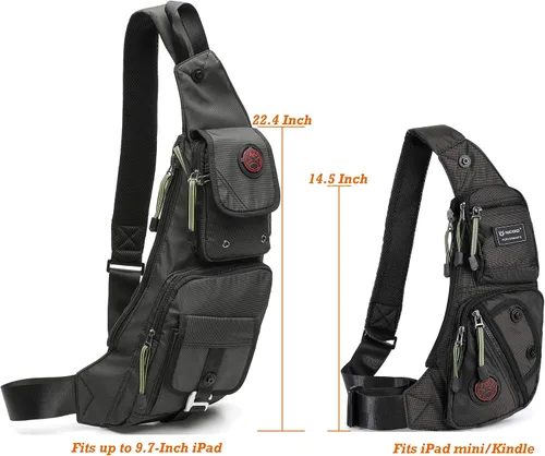 Vista 3 de Nicgid Sling Bag - Mochila bandolera para hombre