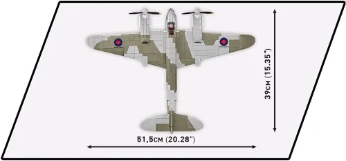 Vista 5 de COBI Colección Histórica WWII De Havilland DH.98 Mosquitero Avión, Madera