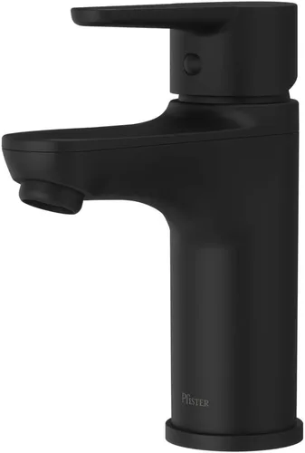 Vista 5 de Pfister Pfirst LG142060K - Grifo moderno para lavabo de baño, manija única, un agujero, acabado de níquel cepillado, LG142060K