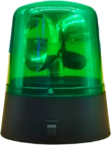 Vista 11 de anso Rotación azul LED policía coche baliza discoteca fiesta DJ lámpara DIY luz de alerta roja (rojo)