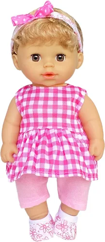 Vista 5 de farand paquete de 6 vestidos para muñeca Bebé Vestido trajes para muñeca de 12 pulgadas.