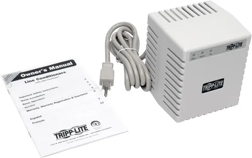 Vista 4 de Tripp Lite Acondicionador de energía 600W 120V, regulación automática de voltaje (AVR), protección contra sobretensiones de CA, 6 salidas (LS606M)