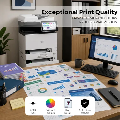 Vista 5 de Toner Pros Juego de cartuchos de tóner compatibles con IM C300 para impresoras láser IM C300 OEM 842378 842379 842380 842381 Paquete de 4 CMYK