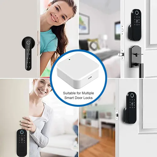 Vista 6 de Cerradura de puerta inteligente con huella dactilar AloveH, aplicación TTLock Entrada sin llave, cerradura de puerta con teclado, IPX5 Cerradura