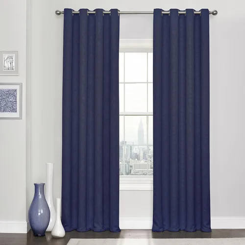 Vista 5 de Eclipse Kingston - Cortinas opacas para dormitorio, 52 x 63 pulgadas, oscurecimiento con aislamiento, panel individual con ojales en la parte