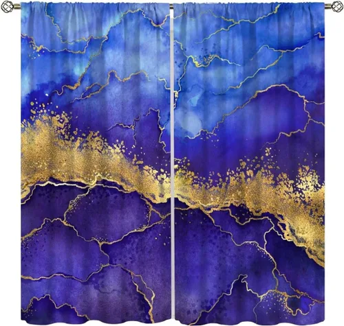 Vista 12 de Cortinas de mármol para dormitorio, arte abstracto moderno de lujo, textura de mármol blanco y negro, tratamiento de ventana para sala de estar
