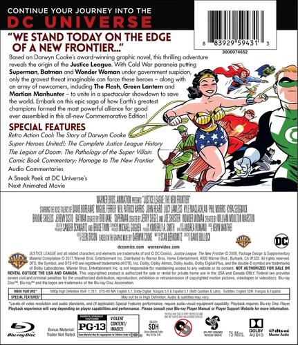 Vista 3 de Justice League New Frontier Commemorative Edition BDDVDUV Combo