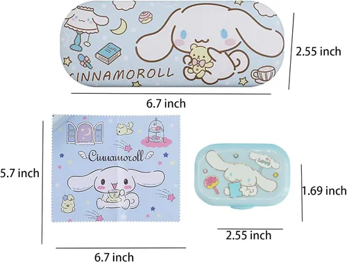 Vista 3 de Rondlaho Funda rígida Kawaii para lentes