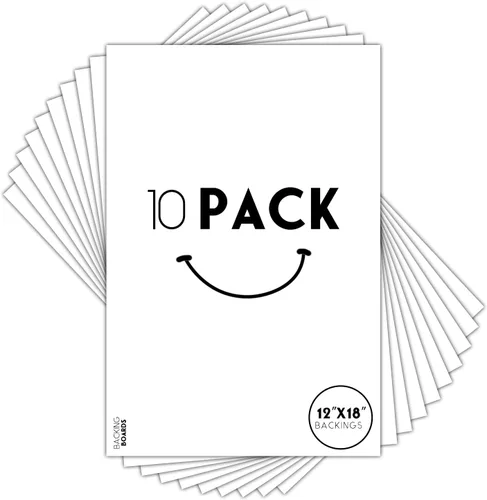 Vista 15 de Golden State Art, cartón de soporte blanco 4x6, soportes para marco, cuadro (paquete de 10) 4-Ply Thickness Uncut Matte Cardboard, Ideal for