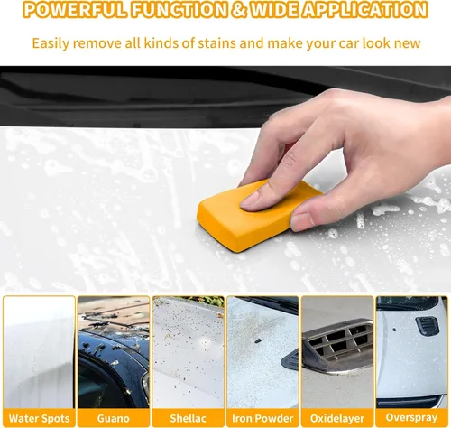 Vista 3 de Paquete de 10 barras de arcilla para detalles automáticos, kit de barras de arcilla de grado profesional para limpieza profunda para detalles
