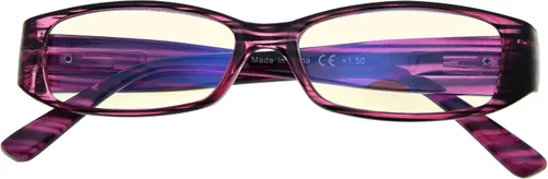 Vista 7 de Gafas de computadora con cristales para mujer, lentes de lectura con filtro de luz azul