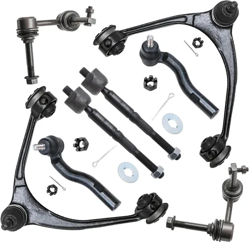 Vista 115 de Detroit Axle - Kit de brazos de control de extremo de 8 piezas para Toyota 2001-2003 Highlander 2002-2003 Camry Lexus ES300, 2 conjuntos de brazos