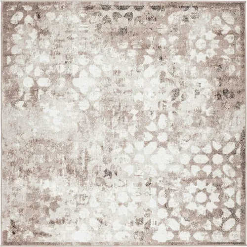 Vista 7 de Unique Loom Sofia Collection - Alfombra Larvotto (7 pies 1 pulgada, redonda, marrón/beige)