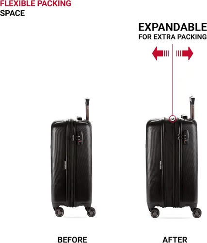 Vista 5 de SWISSGEAR 7272 - Maleta rígida y expandible con ruedas giratorias