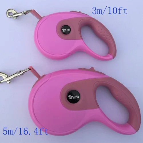 Vista 7 de Correas retráctiles para perros, correa para mascotas para perros pequeños, medianos y grandes de hasta 33 libras, mango antideslizante, freno