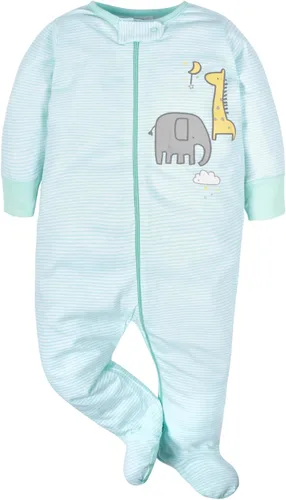 Vista 2 de Gerber Sleep 'n Play Mamelucos para niños y bebés, paquete de 4