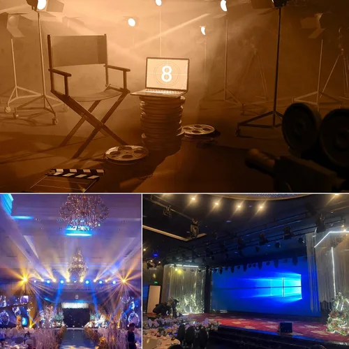 Vista 7 de BETOPPER Luces de escenario, focos LED COB de 200 W, luz par LED blanca cálida y fría, luces DMX/maestro-esclavo, iluminación de foco/Fresnel