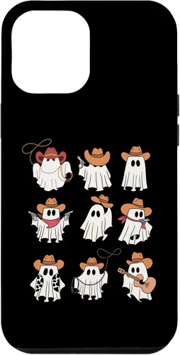 Vista 25 de Carcasa espeluznante divertida para iPhone 16 Boo Haw Western Cowboy Ghost Cowgirl