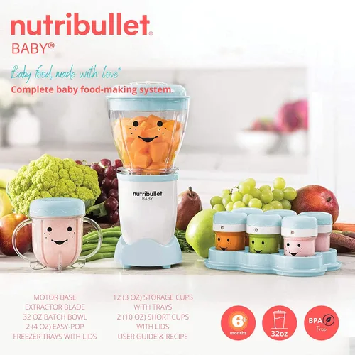 Vista 2 de Nutribullet Baby - El sistema completo de preparación de alimentos para bebés