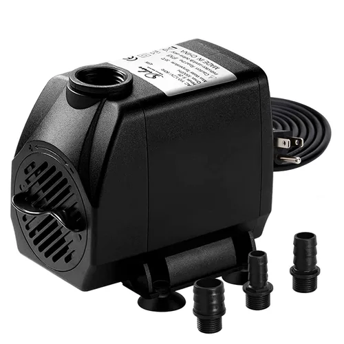 Vista 8 de Simple Deluxe Bomba sumergible de 80 GPH de 3.6 W con entrada ajustable y cable impermeable de 6 pies para pecera, hidroponía, fuentes, estanques
