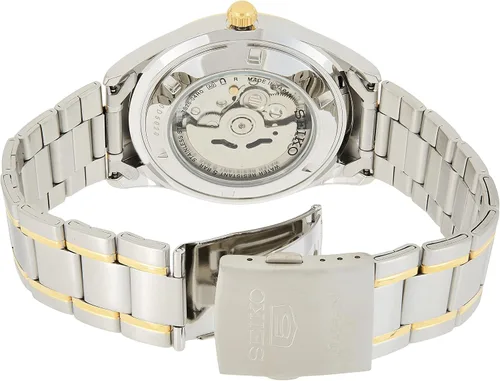 Vista 3 de Seiko 5 Reloj automático para hombre SNKP22J1 con esfera blanca